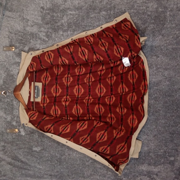 Eddie Bauer Mens Voyager Fleece Aztec Lining Shirt Jacket Size Xl - Picture 2 of 9